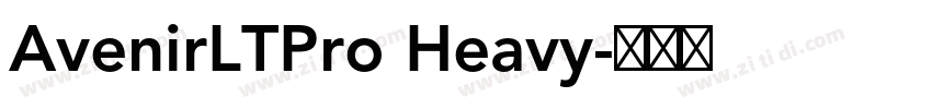 AvenirLTPro Heavy字体转换